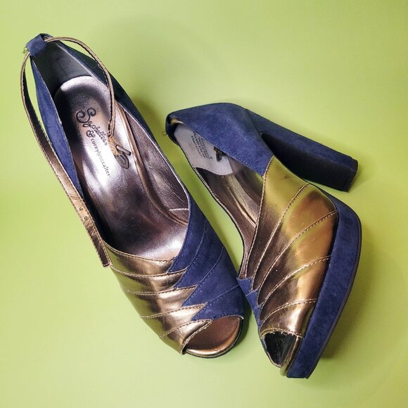 Seychelles Shoes - Seychelles x Corey Lynn Calter Come Get Me Platform Peep Toe Pumps Pinup